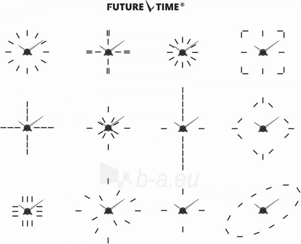 Laikrodis Future Time Nalepovací Modular Titanium FT9600TT paveikslėlis 3 iš 4