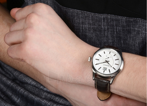 Laikrodis Gant Bergamo White - Strap W10992 paveikslėlis 7 iš 9