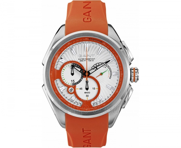 Laikrodis Gant Milford II White/Orange - Rubber W11005 paveikslėlis 1 iš 4