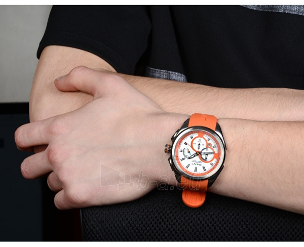 Laikrodis Gant Milford II White/Orange - Rubber W11005 paveikslėlis 3 iš 4