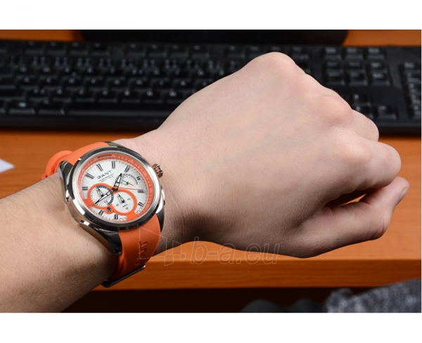 Laikrodis Gant Milford II White/Orange - Rubber W11005 paveikslėlis 4 iš 4