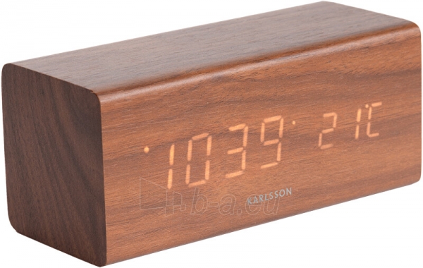 Laikrodis Karlsson Design LED alarm clock - clock KA5652DW paveikslėlis 1 iš 2