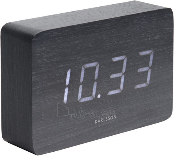 Laikrodis Karlsson Design LED alarm clock - clock KA5653BK paveikslėlis 1 iš 2