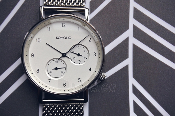 Laikrodis Komono Walther Mesh Silver KOM-W4020 paveikslėlis 6 iš 7