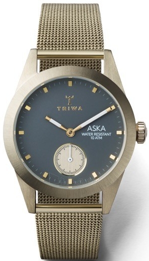 Laikrodis Triwa ASKA Champagne Mesh TW-AKST103-MS121717 paveikslėlis 1 iš 2