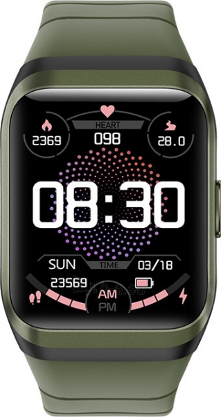 Laikrodis Wotchi Smartwatch WODS2GR - Green paveikslėlis 8 iš 10