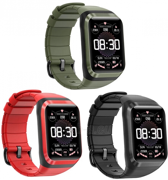 Laikrodis Wotchi Smartwatch WODS2RD - Red paveikslėlis 8 iš 10