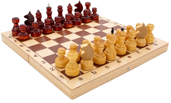 Lakuoti šachmatai 29x29x1,9 cm paveikslėlis 1 iš 5