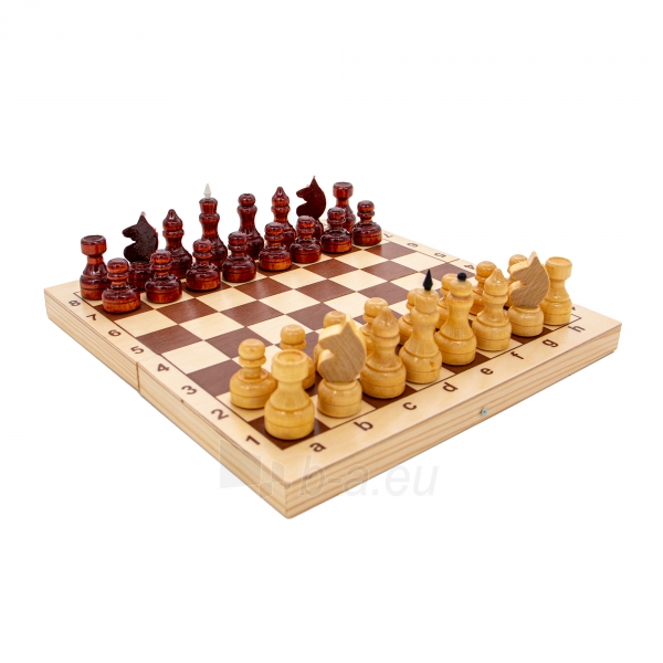Lakuoti šachmatai 29x29x1,9 cm paveikslėlis 5 iš 5