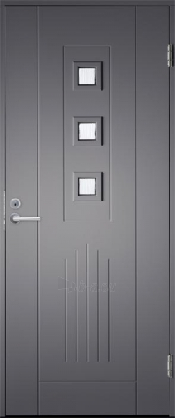 Наружные двери BASIC B0016 90D серый 990x2090 мм paveikslėlis 1 iš 1
