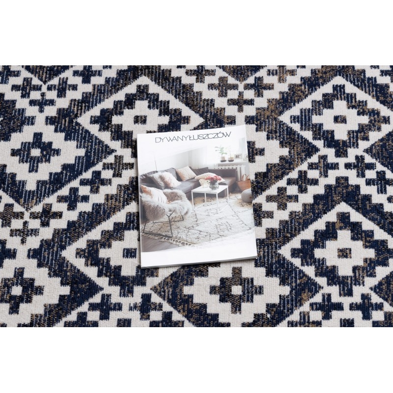 Lauko kilimas su mėlynais raštais MUNDO | 140x190 cm paveikslėlis 1 iš 16