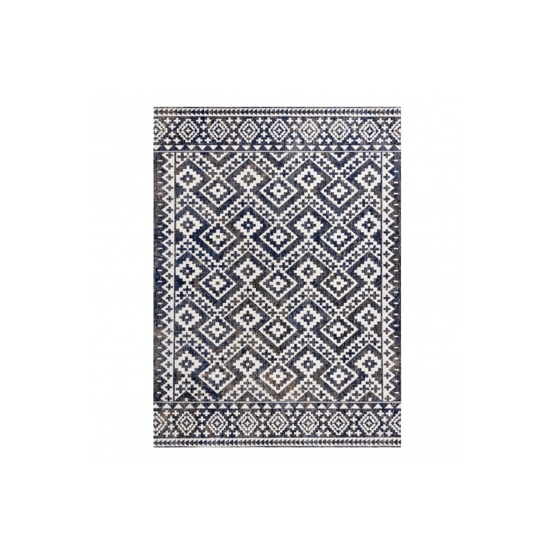 Lauko kilimas su mėlynais raštais MUNDO | 140x190 cm paveikslėlis 2 iš 16