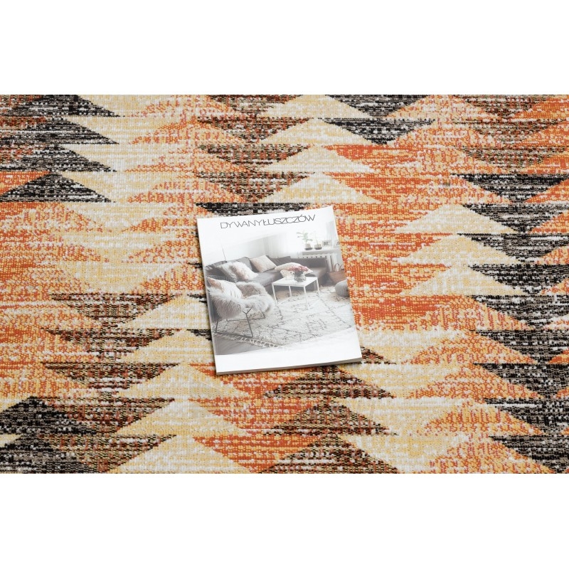 Lauko kilimas su oranžiniais akcentais MUNDO | 160x220 cm paveikslėlis 1 iš 16
