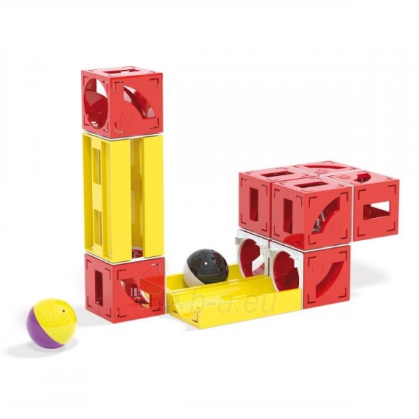 Lavinamasis žaislas 6504 Quercetti Cuboga cubes & tubes marble run paveikslėlis 3 iš 4
