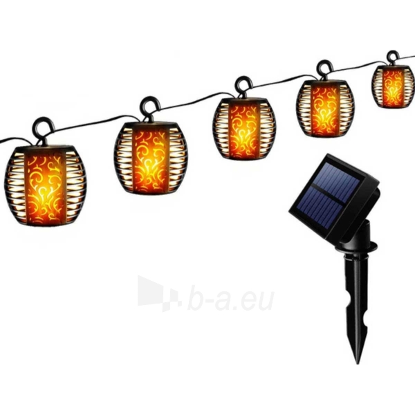 LED lempa su virve 4,5m su saulės baterija, 5vnt paveikslėlis 16 iš 17