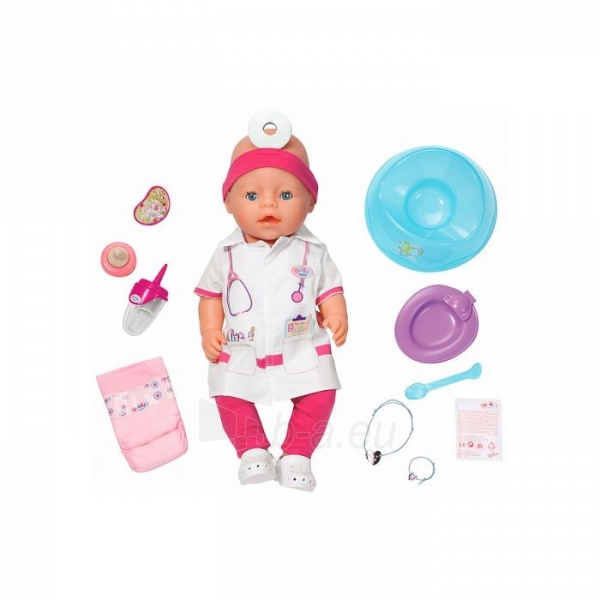 Кукла Baby Born Доктор (интерактивная) Zapf Creation 820421 / 819173 paveikslėlis 2 iš 6