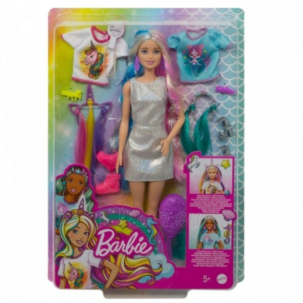 Lėlė Barbie GHN04 Fantasy Hair Doll MATTEL paveikslėlis 4 iš 6