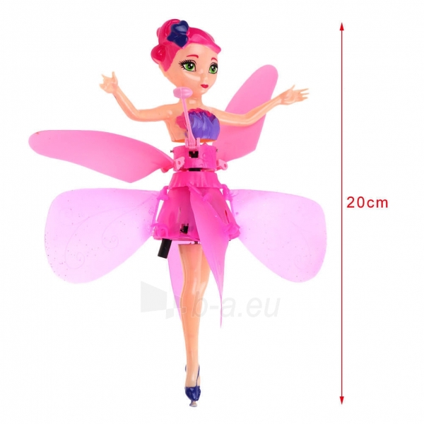 Lėlė Beautiful Flying Fairy NO.8088 pink paveikslėlis 4 iš 6