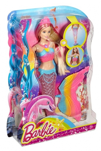 Lėlė DHC40 Barbie Rainbow Lights Mermaid Barbie paveikslėlis 3 iš 6
