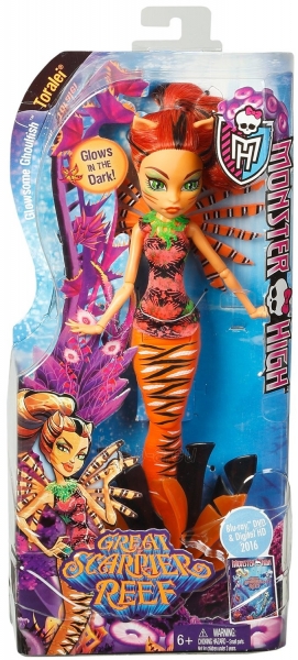 Lėlė DHH36 / DHB57 Кукла Mattel Monster High Toral Big Skarerny Reef paveikslėlis 5 iš 6