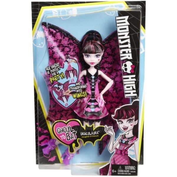 Lėlė DNX65 Кукла Monster High Drakula paveikslėlis 1 iš 5