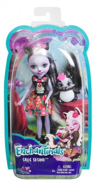 Lėlė DVH87 / DYC75 Enchantimals™ Sage Skunk™ Doll paveikslėlis 1 iš 1