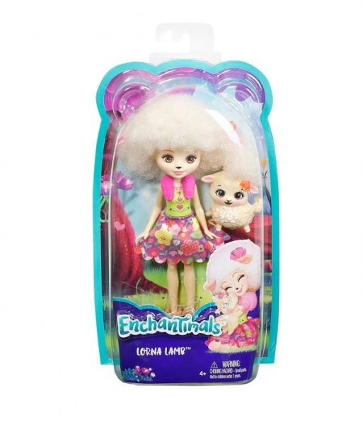 Lėlė DVH87 / FCG65 Enchantimals Lorna Lamb Doll paveikslėlis 1 iš 6