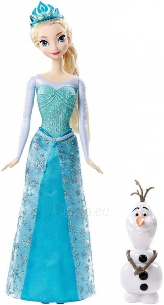 Кукла Сверкающая Принцесса Эльза и снеговик Олаф, Холодное Сердце Mattel CMM87 paveikslėlis 3 iš 5