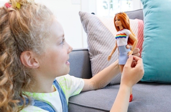 Lėlė FBR37 / FXL55 Mattel Barbie Fashionistas Doll with Long Red Hair paveikslėlis 2 iš 4
