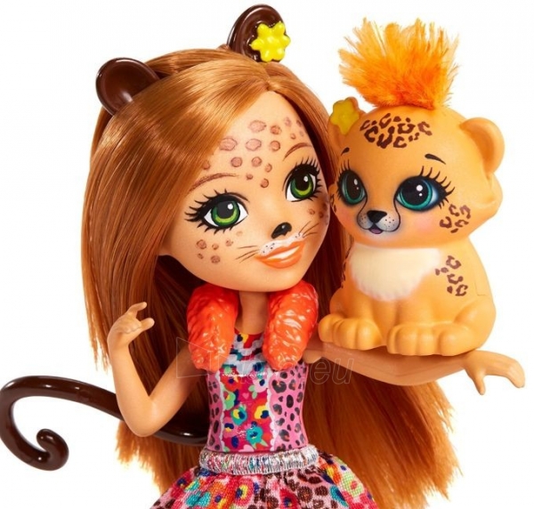 Lėlė FJJ20 / FNH22 Enchantimals Cherish Cheetah Doll MATTEL paveikslėlis 1 iš 4