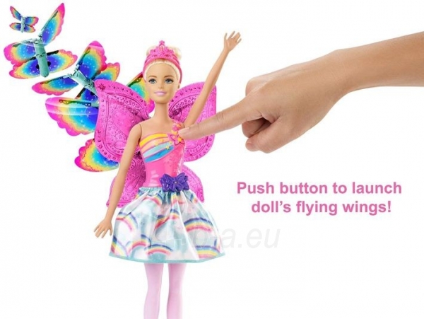 Lėlė Barbie Dreamtopia Flying Wings Fairy FRB08 Mattel paveikslėlis 4 iš 5