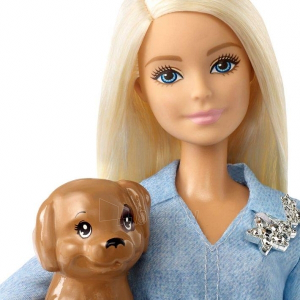 Lėlė FTB72 Mattel Dogs Walk Barbie & Ken with Puppy Barbie Doll paveikslėlis 3 iš 3