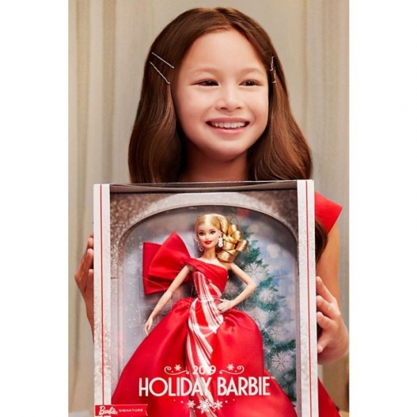 Lėlė FXF01 Barbie 2019 Holiday Barbie Doll MATTEL paveikslėlis 3 iš 6