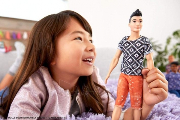 Lėlė FXL62/DWK44 Barbie Ken Fashionistas Doll, Boho Hip MATTEL paveikslėlis 1 iš 4