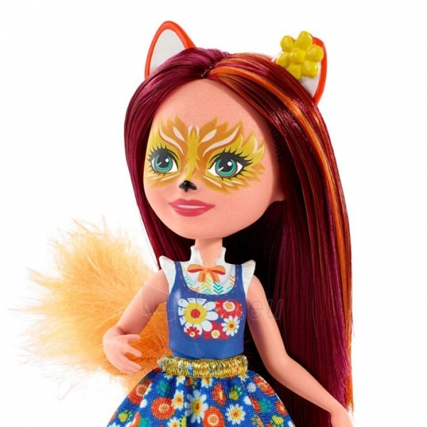 Lėlė FXM71 / DVH87 Enchantimals Felicity Fox Doll Flick Animal Friend Figure, Multicolored MATTEL paveikslėlis 2 iš 3