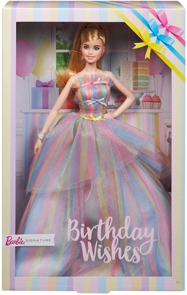 Lėlė GHT42 Barbie Birthday Wishes Doll paveikslėlis 1 iš 5