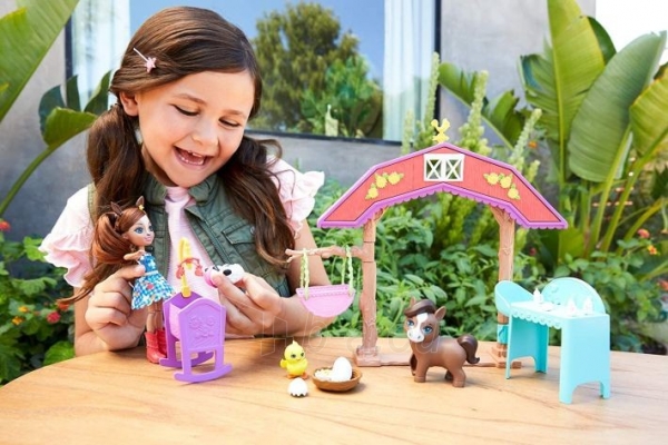 Lėlė GJX23 Mattel Enchantimals Barnyard Nursery paveikslėlis 2 iš 6