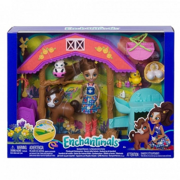 Lėlė Enchantimals Barnyard Nursery GJX23 Mattel paveikslėlis 6 iš 6