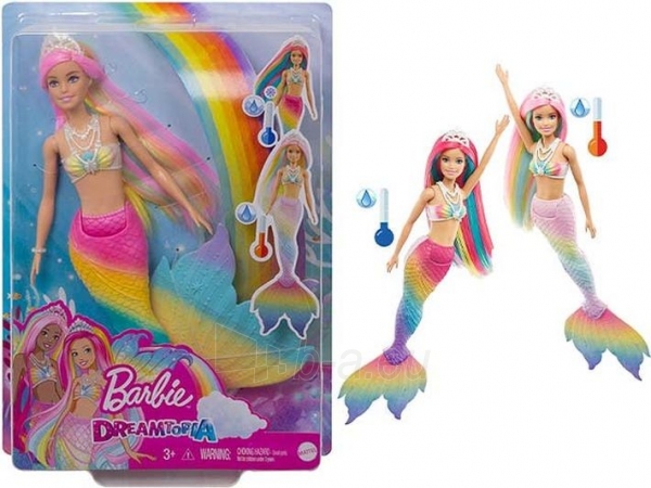 Lėlė GTF89 Barbie Dreamtopia Rainbow Magic Mermaid Doll MATTEL Paveikslėlis 2 iš 6 310820275148