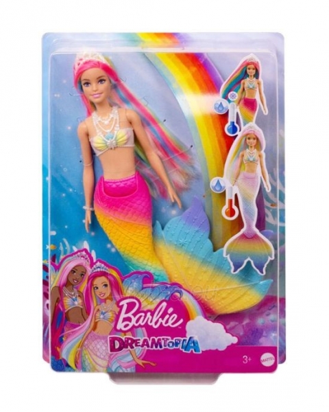 Lėlė GTF89 Barbie Dreamtopia Rainbow Magic Mermaid Doll MATTEL Paveikslėlis 3 iš 6 310820275148
