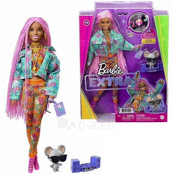 Lėlė GXF09 / GRN27 Barbie Extra MATTEL paveikslėlis 3 iš 6