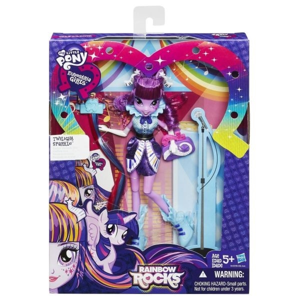 Lėlė Rainbow Rocks Equestria Girls - Twilight Sparkle B1037 / B1036 paveikslėlis 1 iš 2