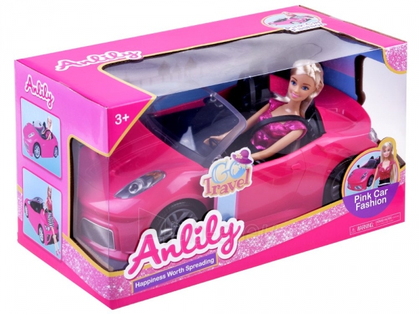 Lėlė su rožiniu kabrioletu "Anlily" paveikslėlis 9 iš 9