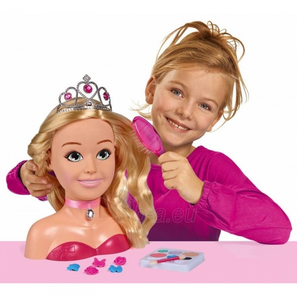 Lėlės galva 24 cm šukuosenoms ir makiažui su priedais | Princess | Simba 5560177 paveikslėlis 2 iš 7