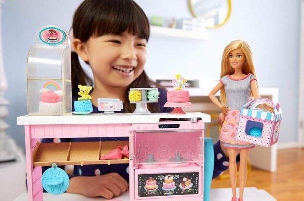 Lėlės komplektas Barbie Cake Decorating Playset GFP59 Mattel paveikslėlis 1 iš 6