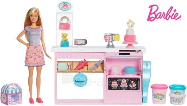 Lėlės komplektas GFP59 Mattel Barbie Cake Decorating Playset paveikslėlis 2 iš 6