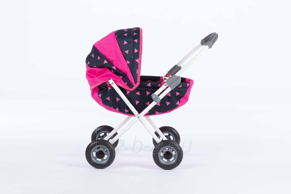 LENA lėlių vežimėlis, rožinis/juodas paveikslėlis 4 iš 5