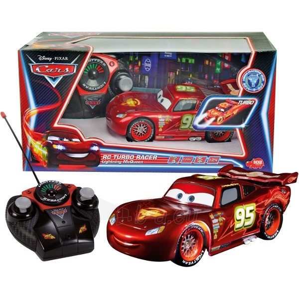 Lightning McQueen NEON Smoby 203089569 RC automobilis iš filmuko Cars paveikslėlis 1 iš 1