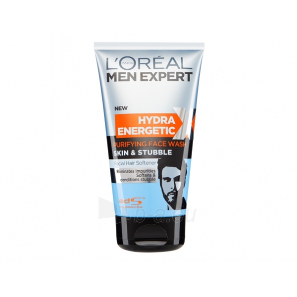 LOREAL Men Expert Hydra Energetic Skin & Stubble Purifying Face Wash 150ml paveikslėlis 1 iš 1