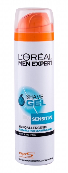 L´Oreal Paris Men Expert Shave Gel Sensitive Cosmetic 200ml paveikslėlis 1 iš 1